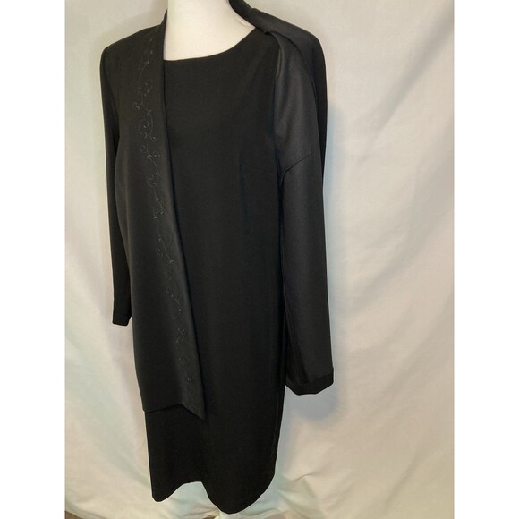VTG Leslie Fay Dress Suit 12 Black Career Business Formal 1 Pc  Sophisticated EUC - mordernwear.com